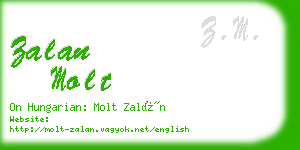 zalan molt business card